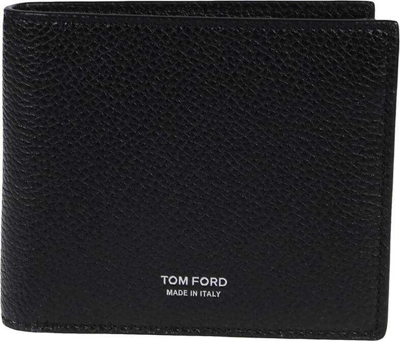 Tom Ford T lijn klassieke bifold portemonnee Zwart Heren