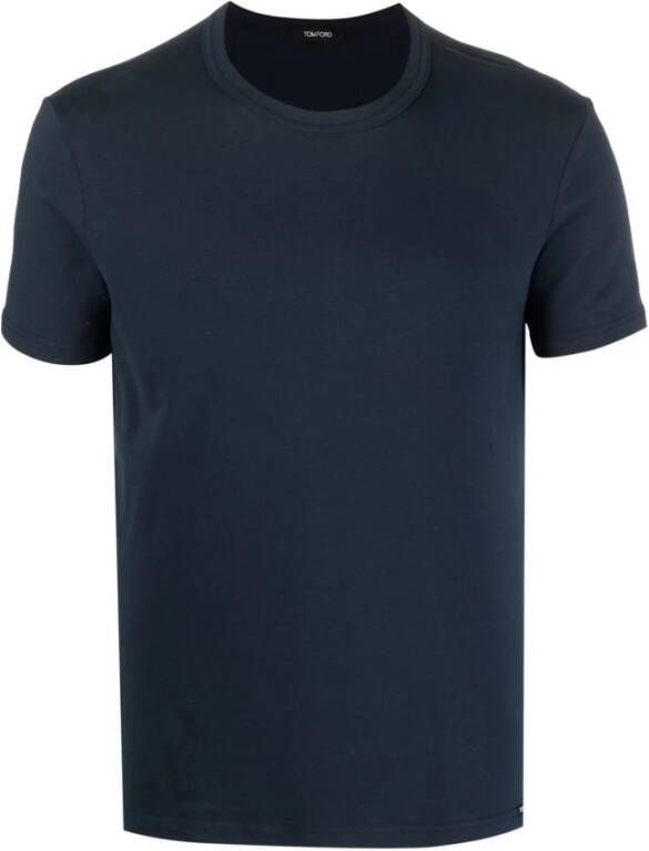 Tom Ford Marineblauwe Upgrade T-shirt Blauw Heren