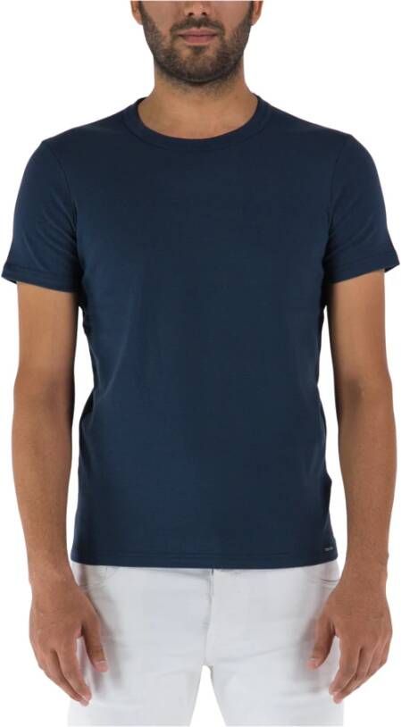 Tom Ford Cotton T-shirt Blue Heren