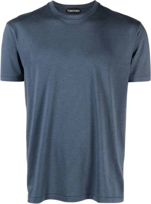 Tom Ford T-shirt crew Blauw Heren