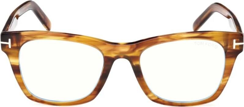 Tom Ford Tf5886 Vierkant Montuur Bril Yellow Dames