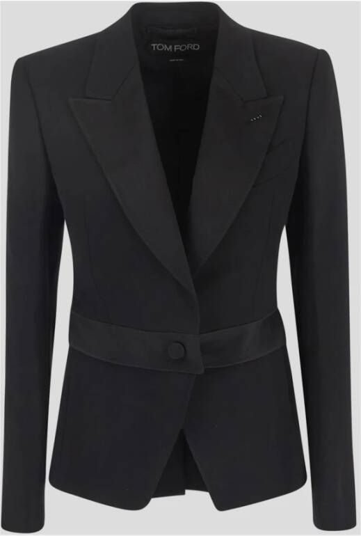 Tom Ford Verstelbare lengte jas Zwart Dames