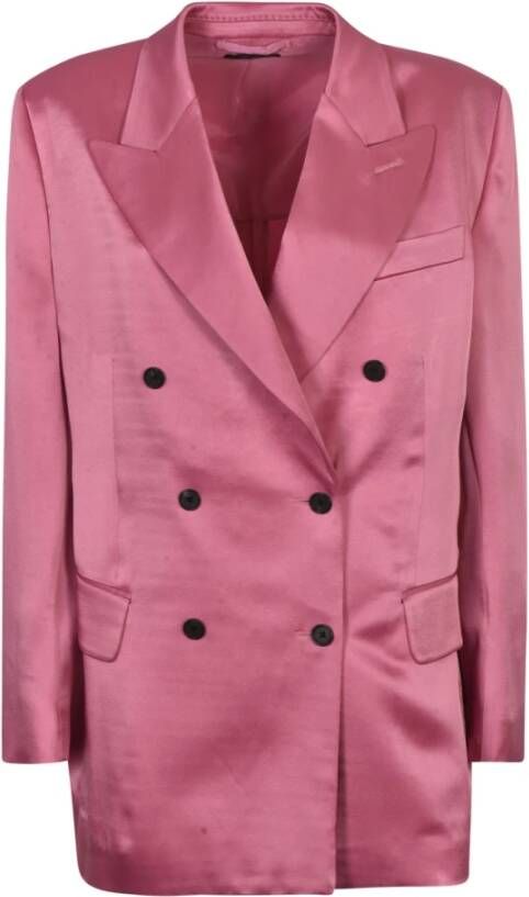 Tom Ford Vrouwen Kleding Outerwear Rosebloom Ss23 Roze Dames