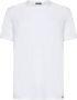 Tom Ford Wit Geribbeld Crewneck T-Shirt voor Heren White Heren - Thumbnail 1