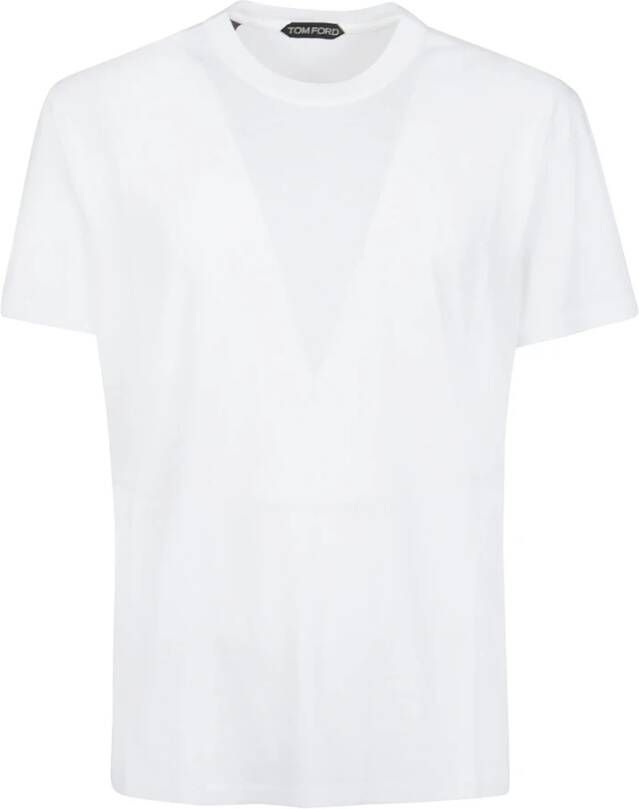 Tom Ford Witte T-Shirt van Hoge Kwaliteit voor Mannen Wit Heren