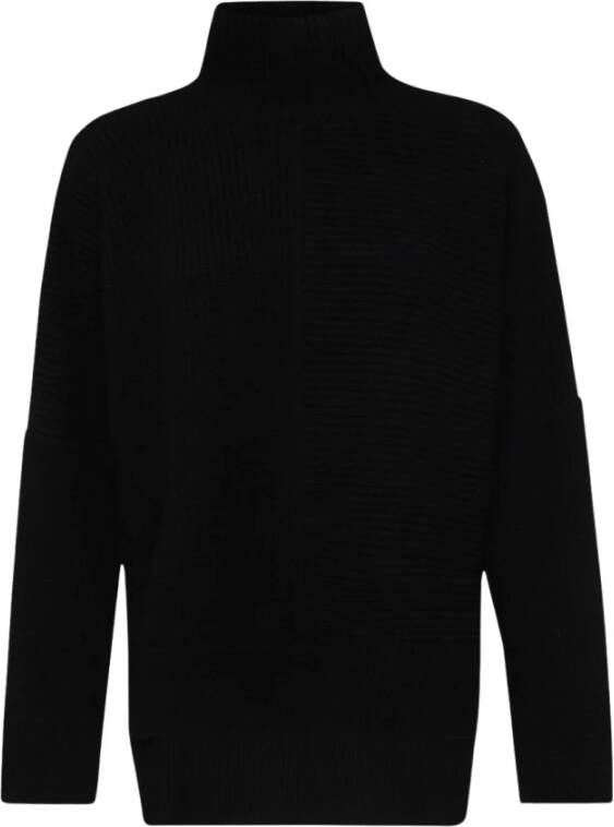 Tom Ford Zwarte Alpaca Sweater Hoge Hals Black Dames