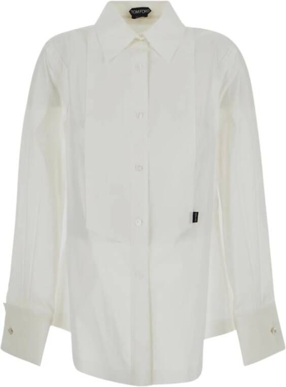 Tom Ford Yoke Shirt Klassieke Stijl White Dames
