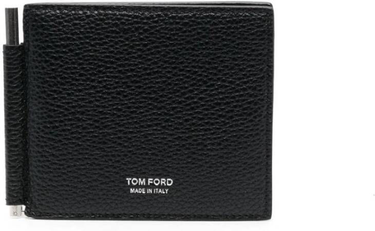 Tom Ford Zwarte en donkergrijze portemonnee kaarthouders Zwart Heren
