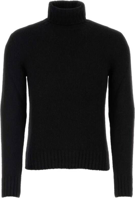 Tom Ford Zwarte kasjmiermix trui voor de moderne man Zwart Heren