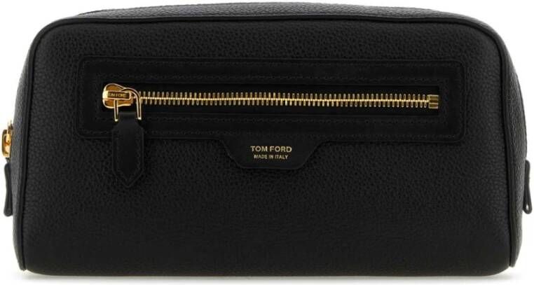 Tom Ford Zwarte leren beautycase Zwart Heren