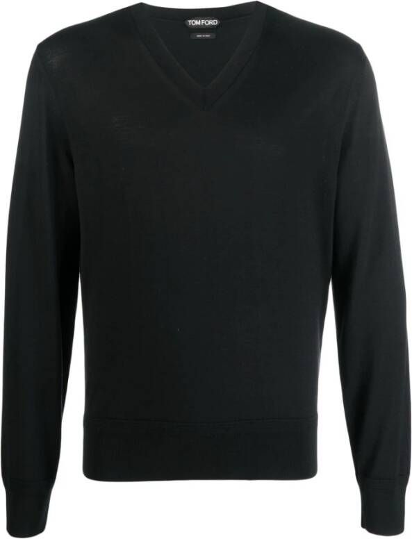 Tom Ford Zwarte Sweaters Stijl Model Naam Zwart Heren