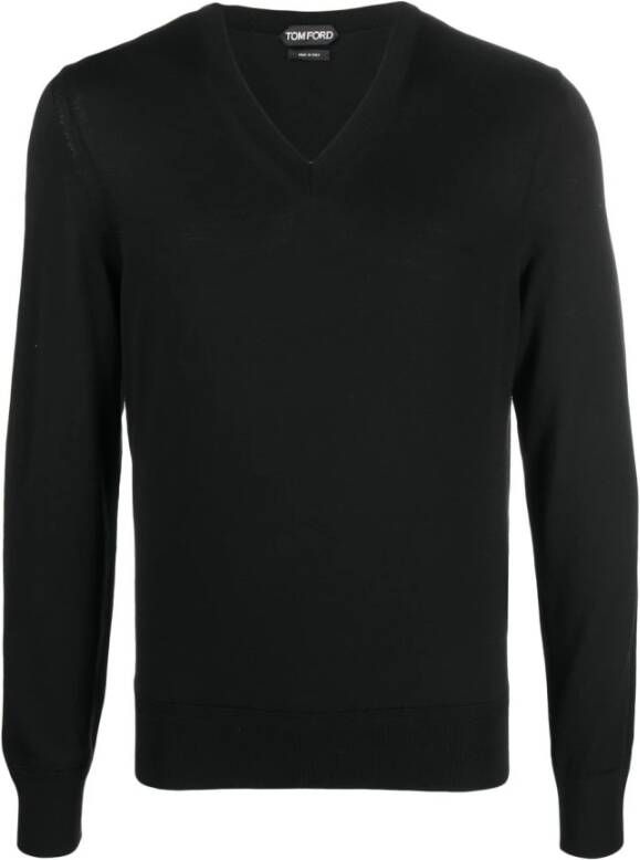 Tom Ford Zwarte Sweaters Black Heren