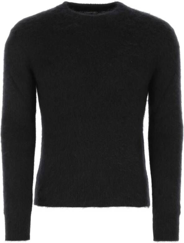Tom Ford Black Wool Blend Sweater Zwart Heren