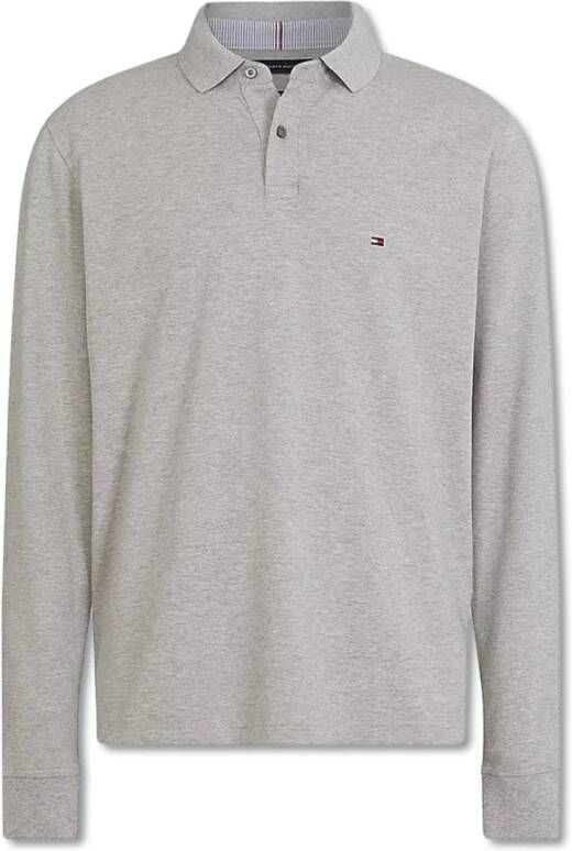 Tommy Hilfiger 1985 gewone LS Polo Grijs Heren
