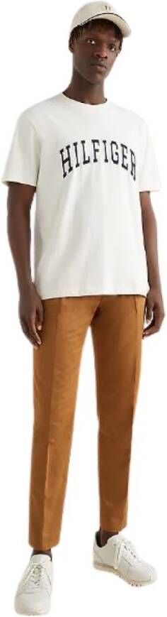 Tommy Hilfiger Arch casual t-shirt Wit Heren
