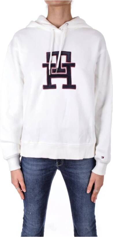 Tommy Hilfiger Beige Sweaters met Logo Beige