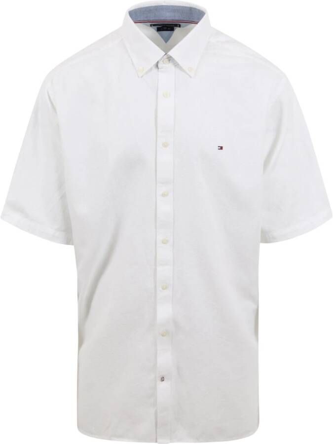 Tommy Hilfiger Big And Tall Overhemd Short Sleeve Wit Heren