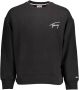 Tommy Hilfiger Zwarte katoenen trui met borduursel Black Heren - Thumbnail 2