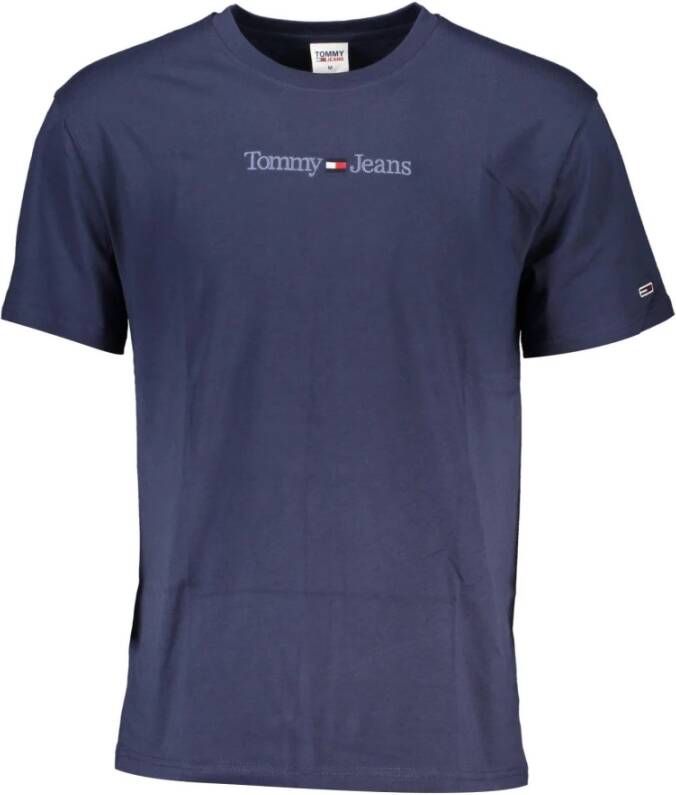 Tommy Jeans Heren T-shirt Blauw Korte Mouw Herfst Winter Blue Heren - Foto 3