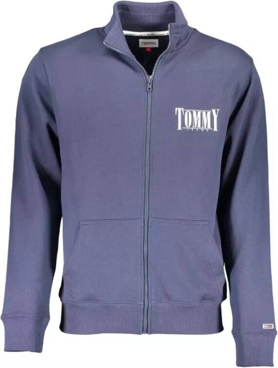 Tommy Hilfiger Blauwe Biologisch Katoenen Zip Sweatshirt Blauw Heren