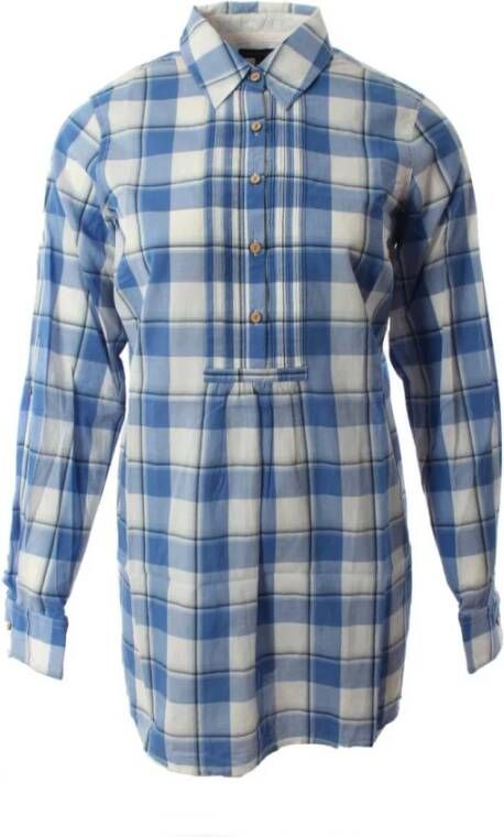 Tommy Hilfiger Blauwe Katoenen Blouse voor Dames Blue Dames
