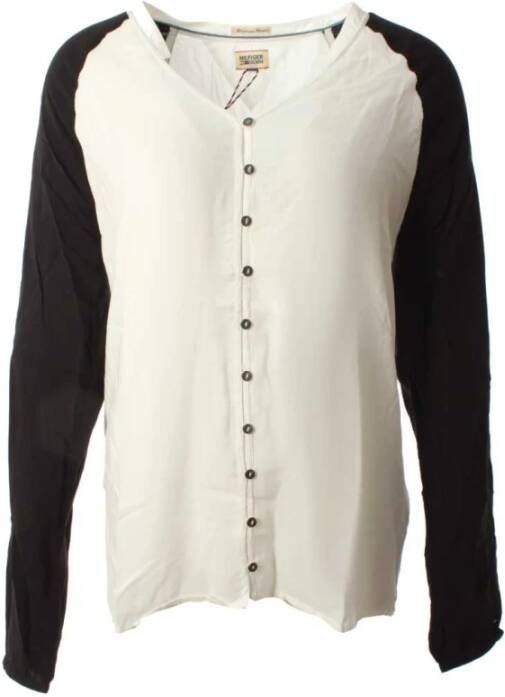 Tommy Hilfiger Blauw Witte Blouse voor Dames White Dames