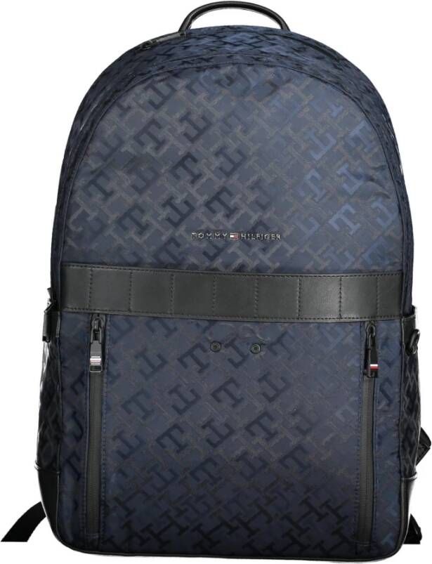 Tommy Hilfiger Rugzak Polyester rugzak met meerdere vakken en ritssluiting