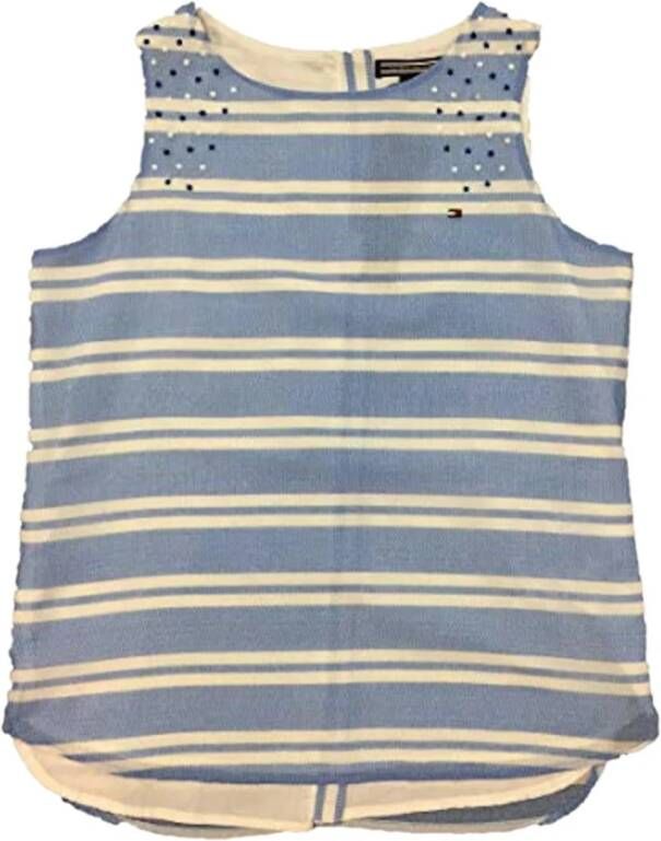 Tommy Hilfiger Blusa zigzag stripe Blauw Dames