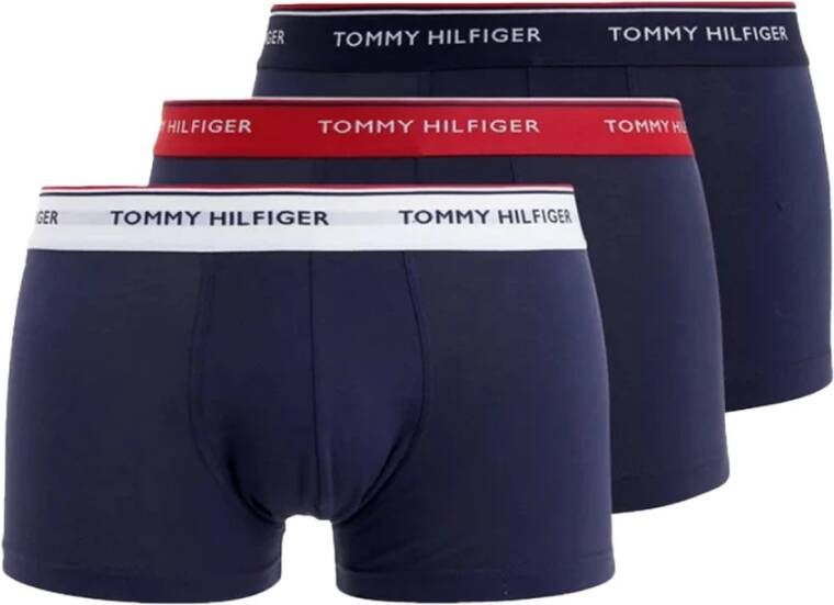 TOMMY HILFIGER UNDERWEAR Tommy Hilfiger Heren Boxershorts 3p Trunk Donkerblauw - Foto 7