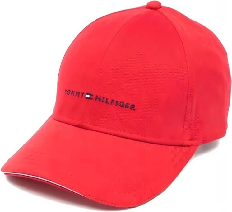 Tommy Hilfiger Rode Katoenen Corporate Cap Red Heren
