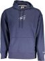 Tommy Hilfiger Blauwe hoodie met lange mouwen en gerecyclede vezels Blue Heren - Thumbnail 2