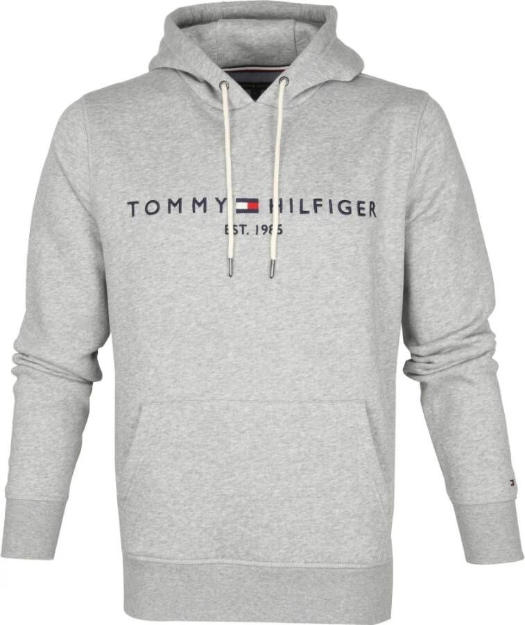 Tommy Hilfiger Grijze Trui Effen Katoenmix NorHeren Pasvorm Gray Heren - Foto 6