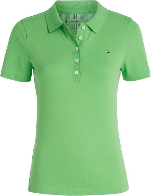 Tommy Hilfiger Poloshirt 1985 SLIM PIQUE POLO SS met geborduurd logo - Foto 2