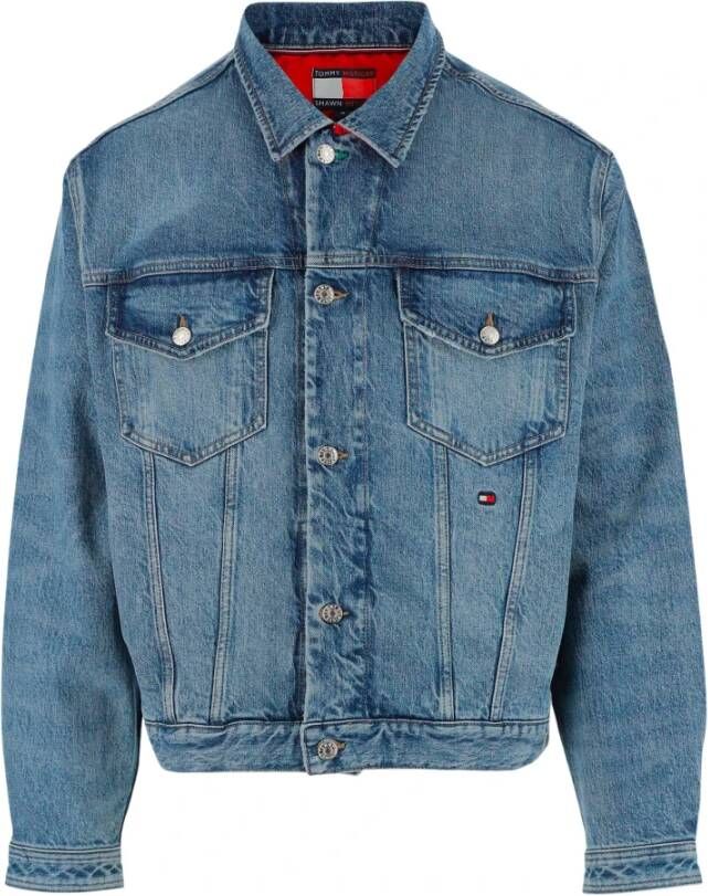 Tommy Hilfiger Denim Jackets Blauw Heren