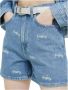 Tommy Jeans high waist mom short Mom met all over print en borduursels medium blue - Thumbnail 2