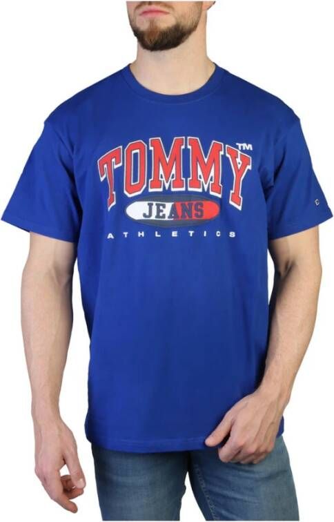 Tommy Hilfiger Heren T-shirt met korte mouwen en ronde hals Blue Heren