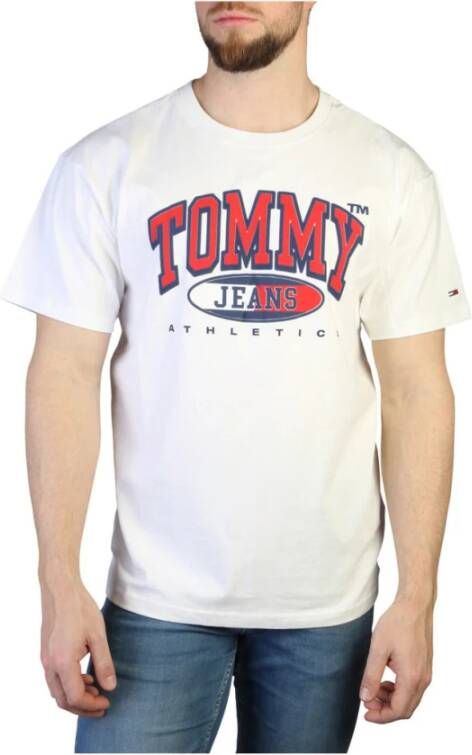 Tommy Hilfiger Heren Logo Applique T-shirt White Heren