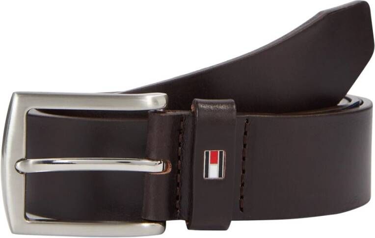 Tommy Hilfiger Leren riem Robuuste leren riem met vlaglabel