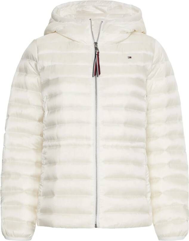 Tommy Hilfiger Ecru Gewatteerde Jas Feminine Lw Down Jacket - Foto 3