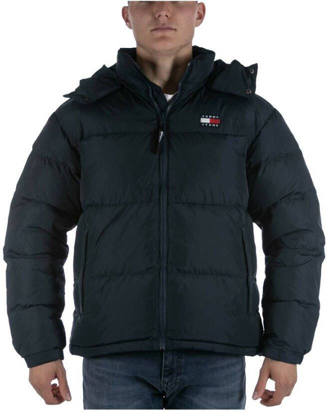 Tommy Jeans gewatteerde winterjas ALASKA van gerecycled polyester twilight navy - Foto 6