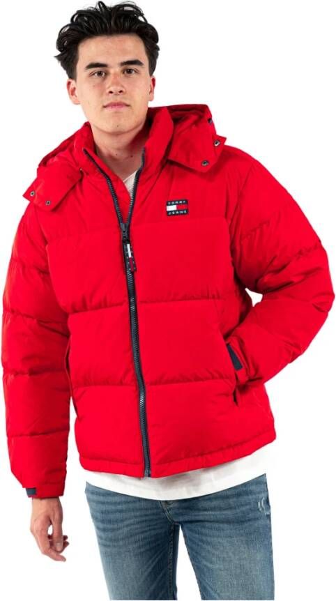 Tommy Hilfiger Down Jackets Rood Heren
