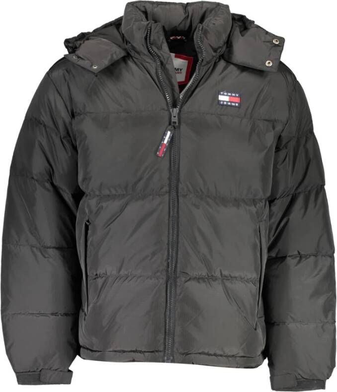Tommy Hilfiger Zwarte gewatteerde jas met hoge kraag en capuchon Black Heren - Foto 4