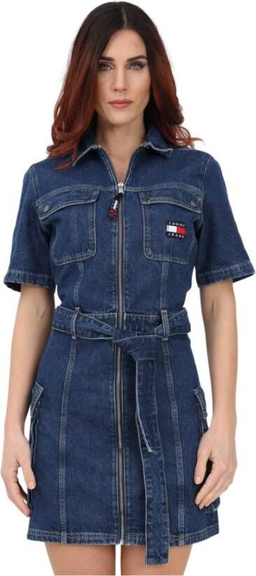 Tommy Hilfiger Dresses Denim Blauw Dames