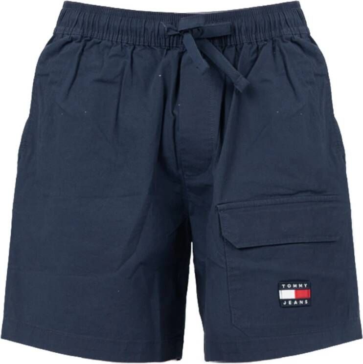 Tommy Hilfiger Eenvoudige stijl shorts met verstelbare tailleband Blauw Heren