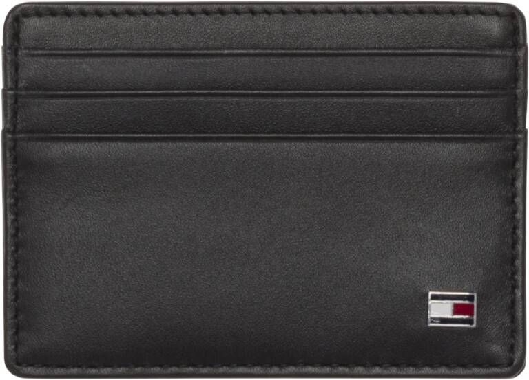 Tommy Hilfiger leren pasjeshouder Eton zwart