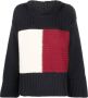 Tommy Hilfiger Flag Icon Sweater van TH Collection Blue Dames - Thumbnail 1