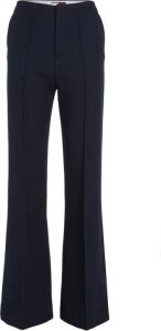Tommy Hilfiger Flare Pant in THC Wool Twill Blauw Dames