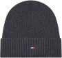 Tommy Hilfiger Beanie met labelstitching model 'ESSENTIAL FLAG BEANIE' - Thumbnail 1