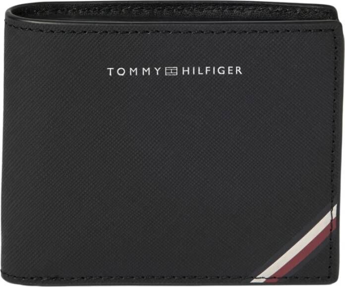 Tommy Hilfiger Zwarte portemonnee met kaartsleuven en muntvakje Zwart Heren