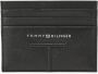 Tommy Hilfiger Heren Portemonnee Zwart Portacard Contrast Logo Black Heren - Thumbnail 1